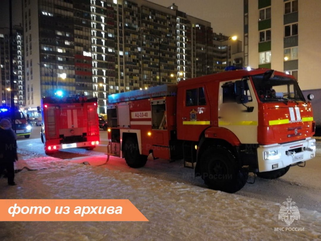 Пожарно-спасательные подразделения Ленинградской области ликвидировали пожар во Всеволожском районе